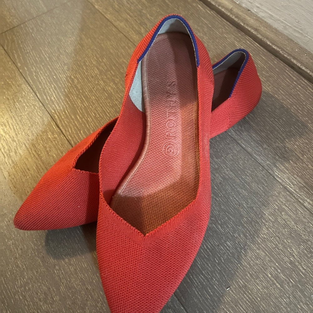 Red Rothy’s Pointed Toe Flats